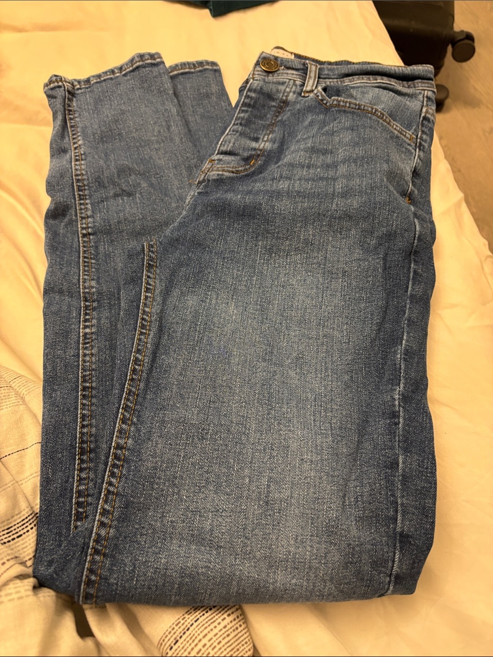 Denim&Co Men's Slim Straight Blue Jeans 30x32